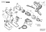 Bosch 0 601 954 4BG GSB 14,4 VE-2 Batt-Oper Screwdriver 14.4 V / GB Spare Parts GSB14,4VE-2